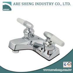 4” plastic lavatory faucet with lever handle, chrome D06-001