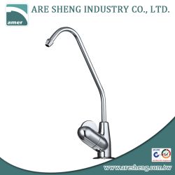 Brass drinking water faucet with quarter turn handle, chrome D11-005