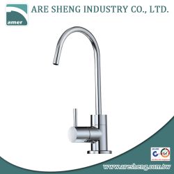 Drinking water kitchen faucet with stick brass handle, high spout D11-008