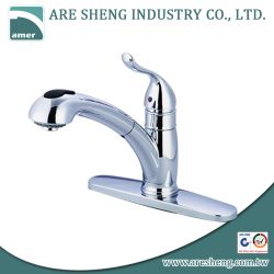 Pullout kitchen tap with s.s. ball #D04-002