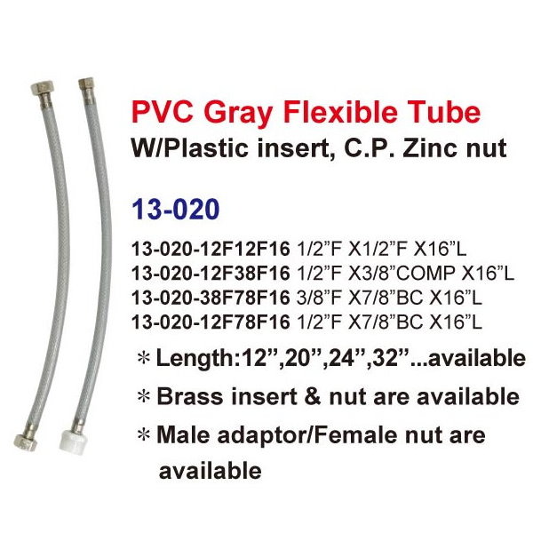 Stainless steel flexible tube # 13-020 - Are Sheng Plumbing Industry