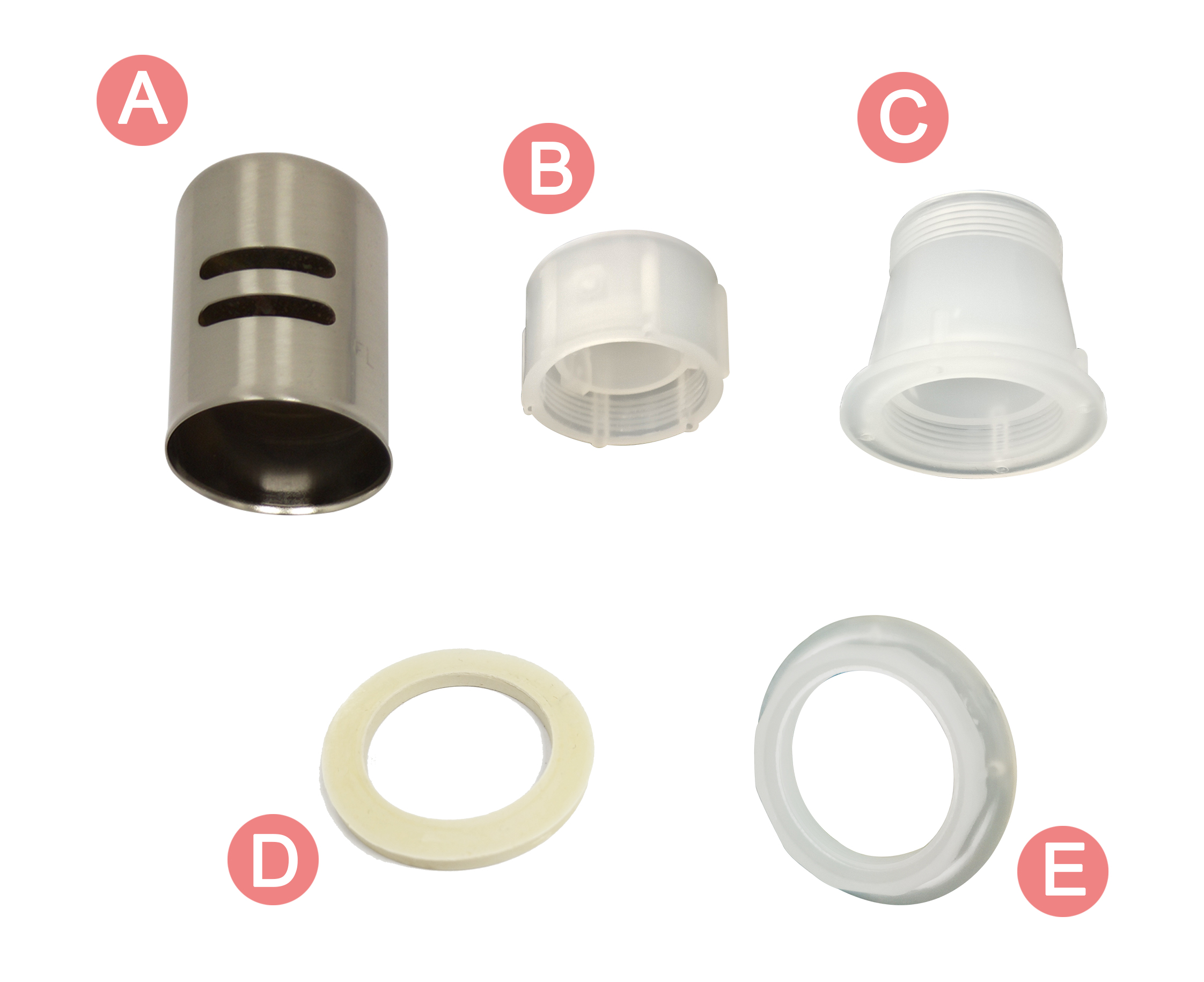 Parts of dishwasher air gap