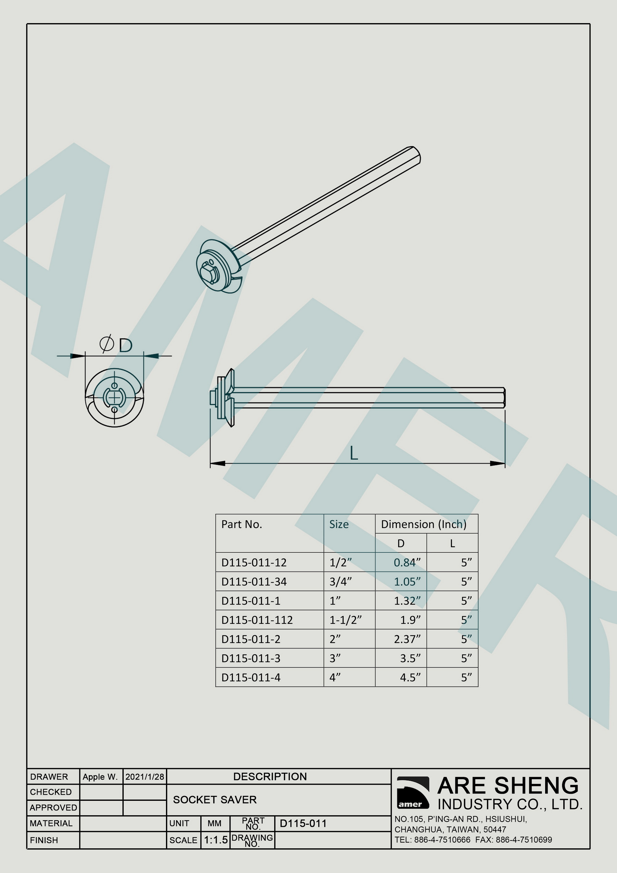 Socket saver ABS/PVC pipe Are Sheng