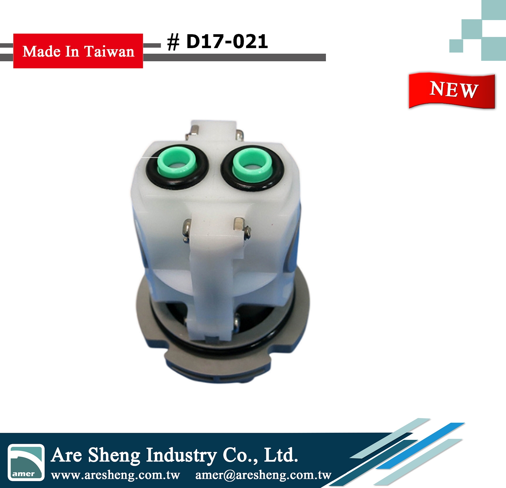 D17-021 fits America Standard, single lever tub and shower pressure balance cartridge repair