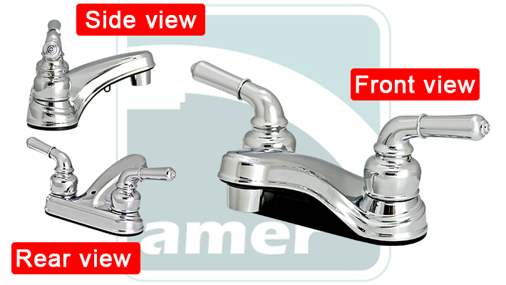 Non-Metallic 4 inch Centerset Deck-Mount Lavatory Faucet