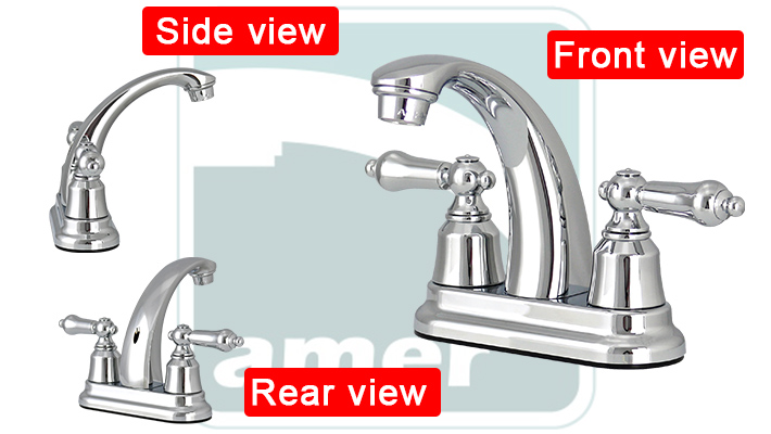 Non-Metallic 4 inch Centerset Deck-Mount Lavatory Faucet