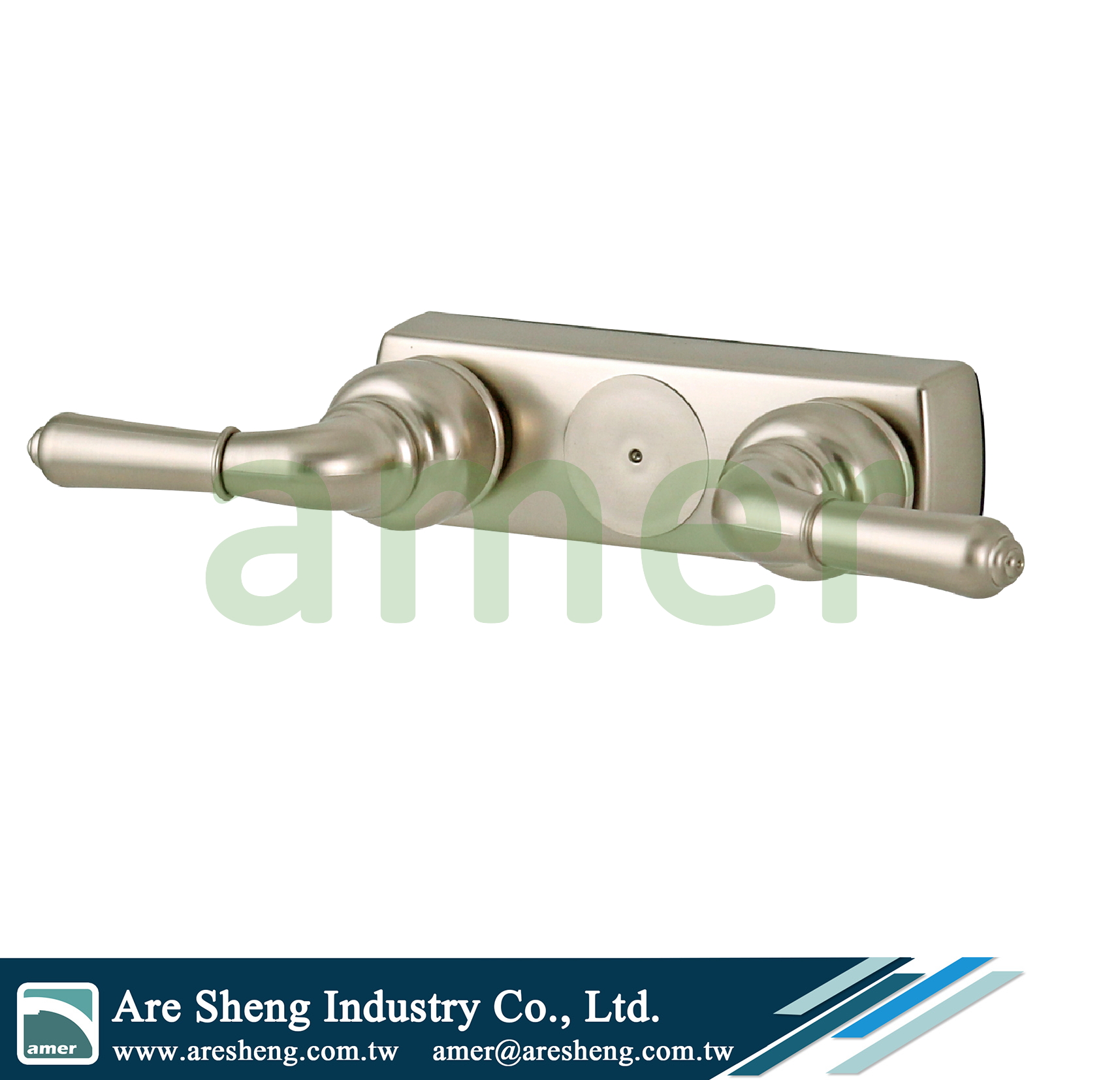 R02-002A RV 4in mobile home plastic shower valve with head shower satin nickel