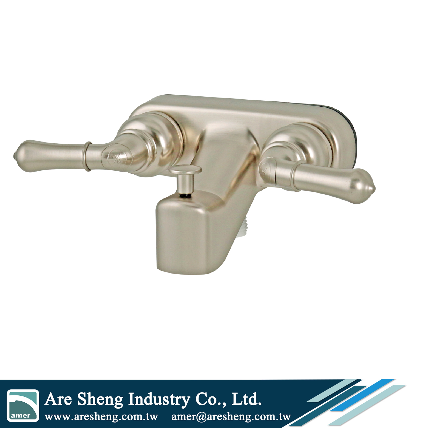 R02-008A RV tub shower diverter spout vacuum breaker brush nickel