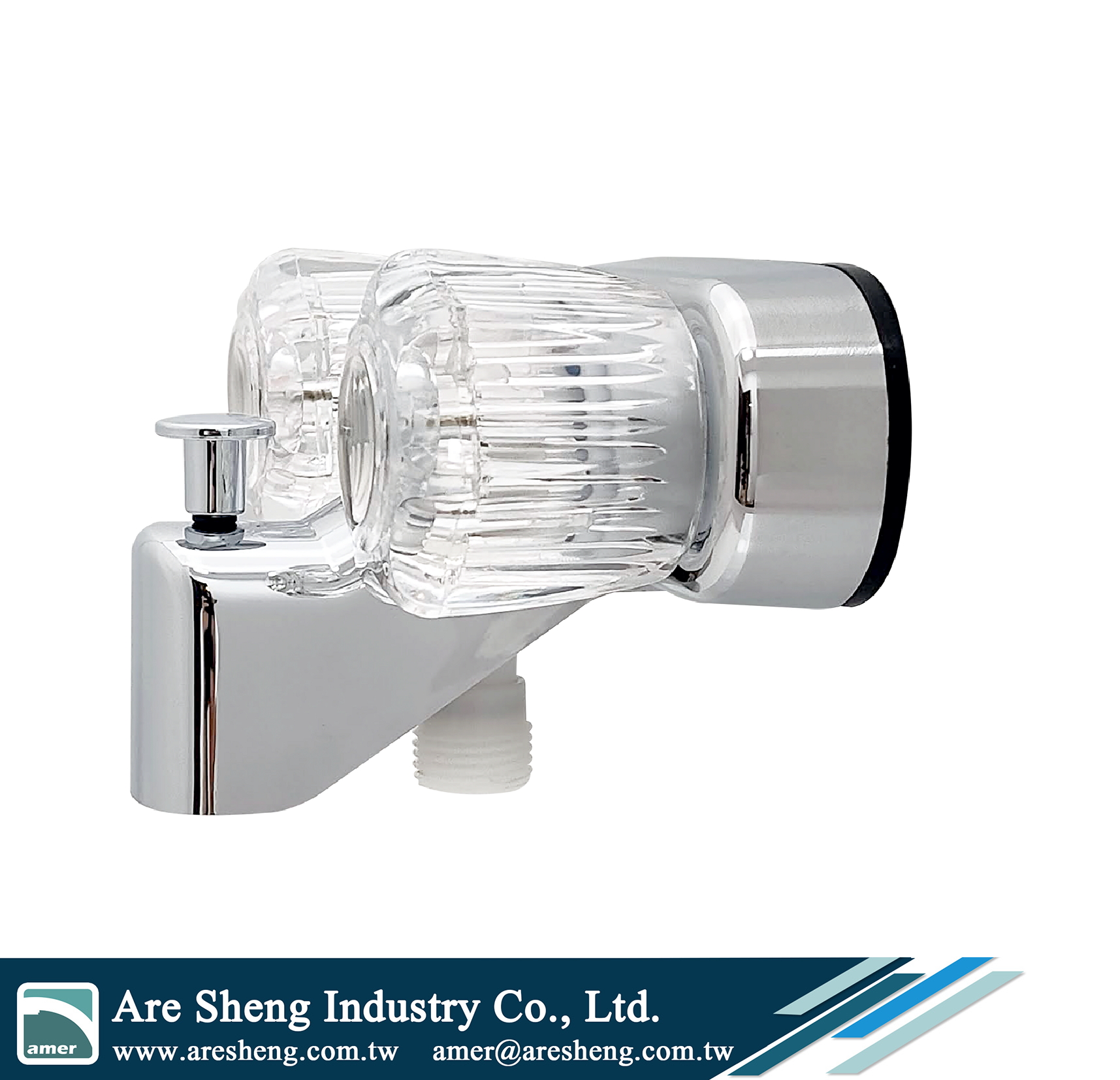 R02-009A RV tub shower diverter vacuum breaker acrylic handle chrome handheld shower replacement