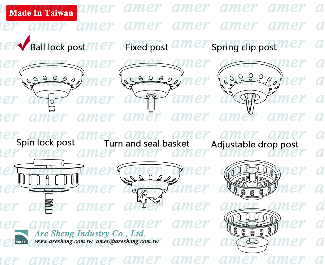 sink strainer post type illustration