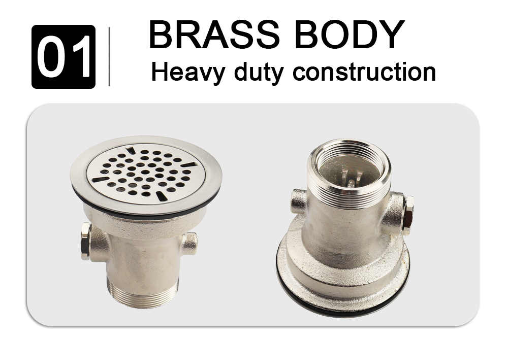 feature 01- twist handle waste valve - heavy duty construction