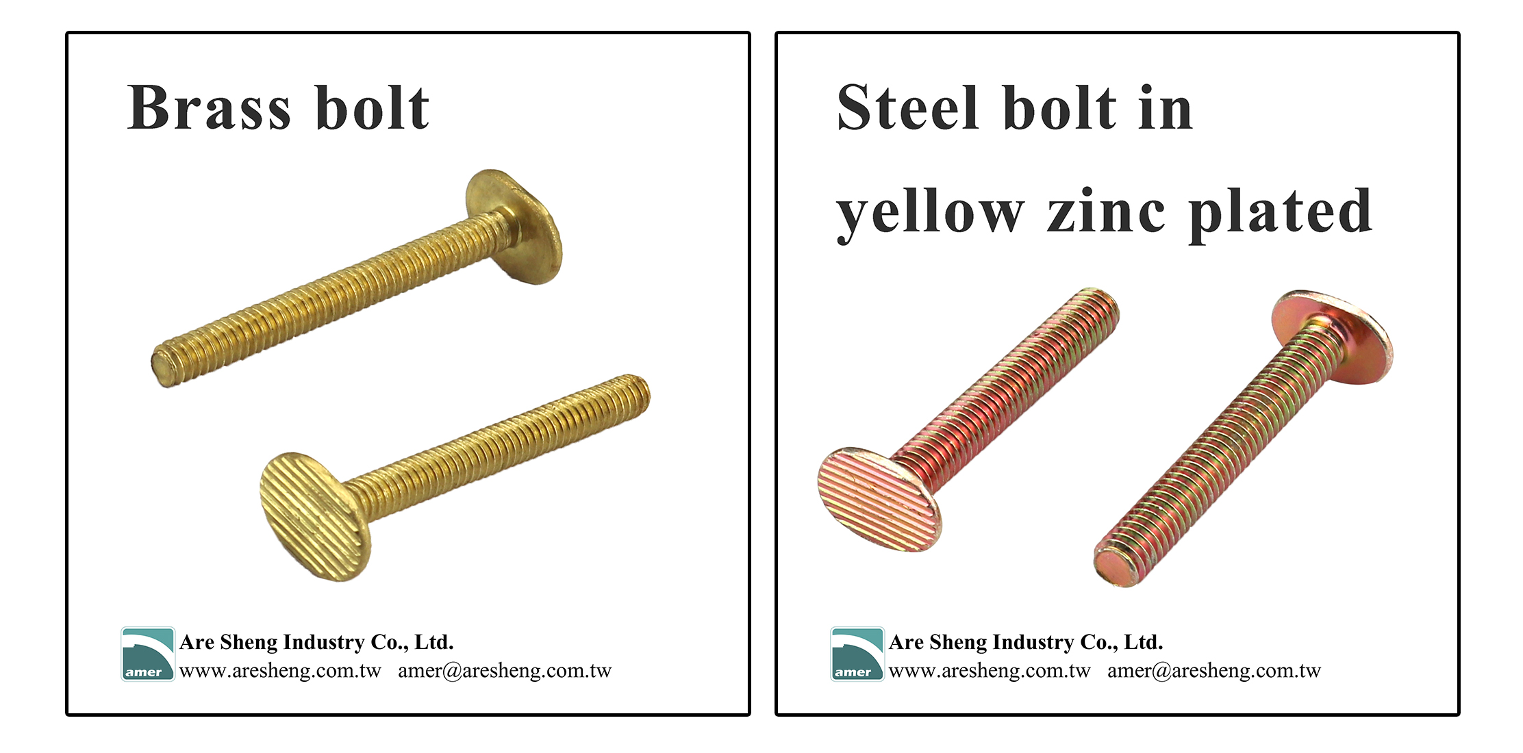 brass closet bolt and steel closet bolt