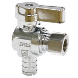 Brass angle valve # D64-004 - Are Sheng Plumbing Industry