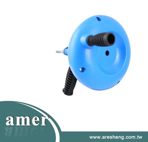 Manual grip handle drum auger clogged cleaner tool