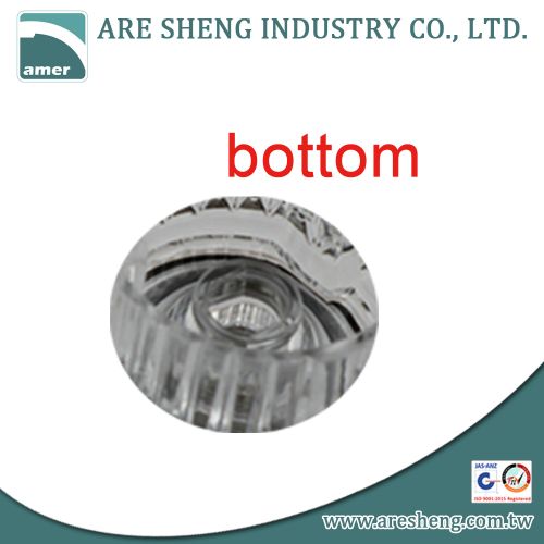 Moen clear plastic faucet knob short broach D37-016S