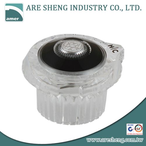 Moen clear plastic faucet knob short broach D37-016S