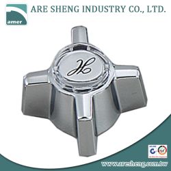 Metal 4 arm Sterling tub and shower handle 14-042