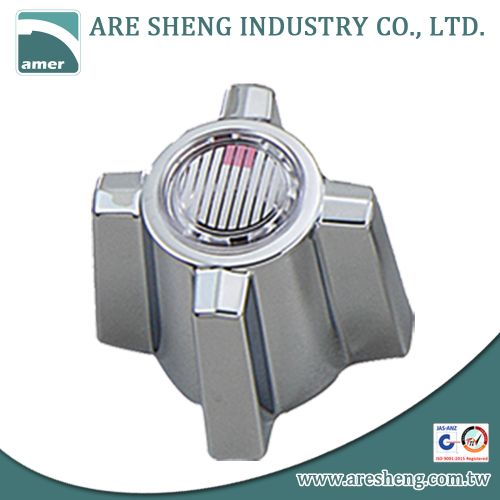 4 arm chrome metal tub and shower handle assembly D46-002