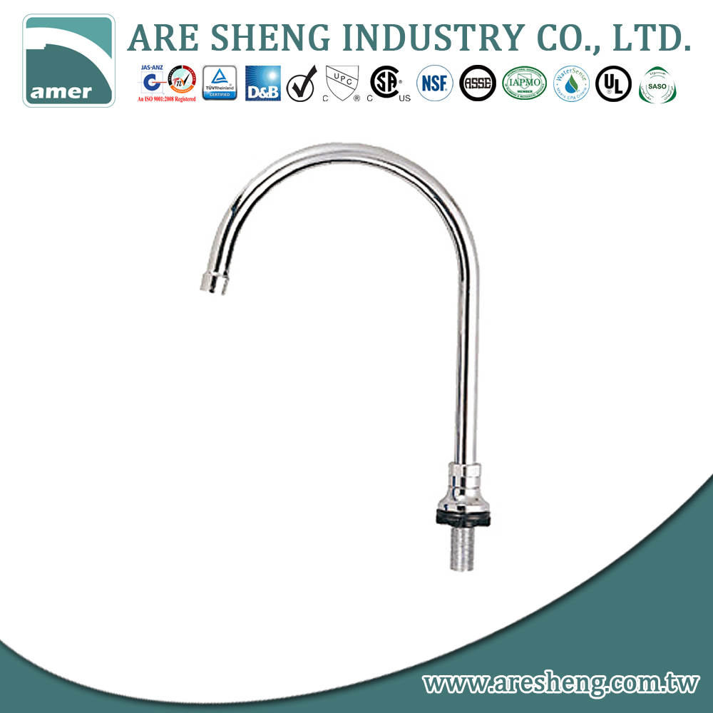 Lead Free Deck Mount Base With Gooseneck Swivel Spout Are Sheng