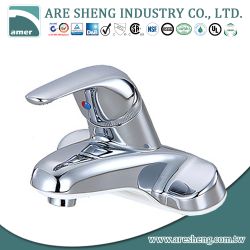 4” brass single hole bathroom faucet in chrome finish 02-001