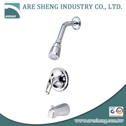 Tub & shower set with single handle and spout 07A-014A