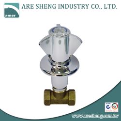 1/2” brass shower valve with zinc handle fits SAYCO, chrome finish B39-03