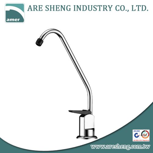 Drinking water faucet with plastic nozzle and handle, chrome finish D11-001