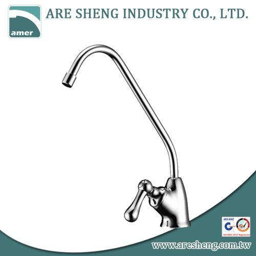 Water filter brass faucet with brass handle and nozzle D11-004