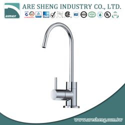 Drinking water kitchen faucet with stick brass handle, high spout D11-008