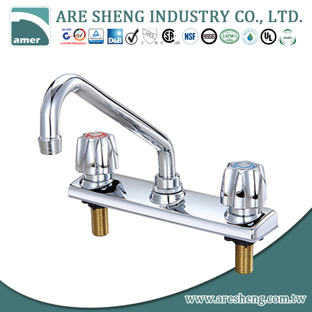8” C.P. brass kitchen sink tap Are Sheng professional manufacturer