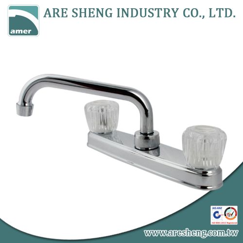 Chrome plastic kitchen sink faucet #D06-004