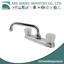 Chrome plastic kitchen sink faucet #D06-004