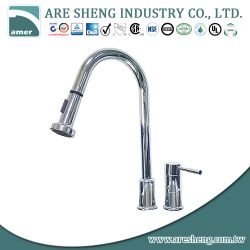 Single lever kitchen faucet with pullout spray #D01-006