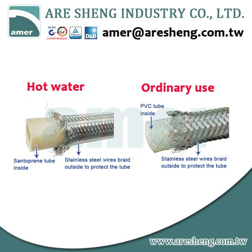 basin faucet stainless steel water supply tube