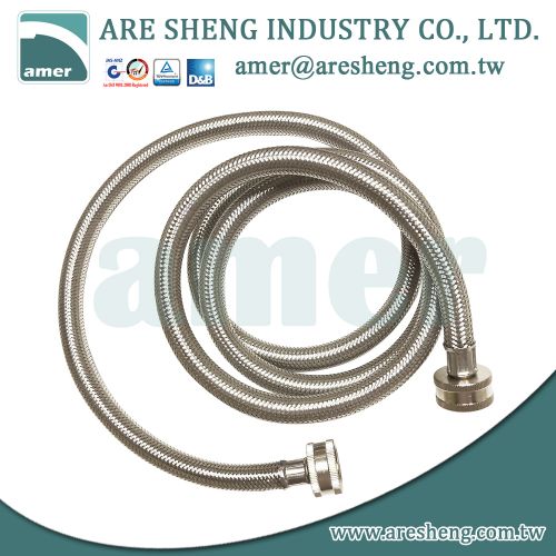 Washing machine connector stainless steel tube