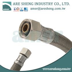 Polymer braided tube, faucet water supply line