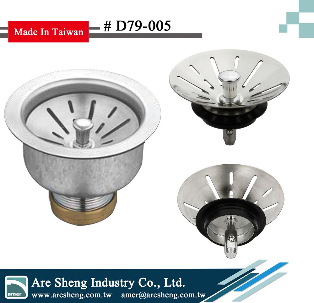 4 1 2 Deep Cup Sink Strainer With Ball Lock Post D79 005 Are Sheng