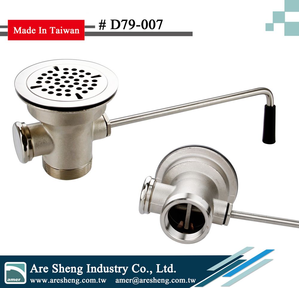 LEVER TWIST WASTE VALVE CAST ALUMINUM