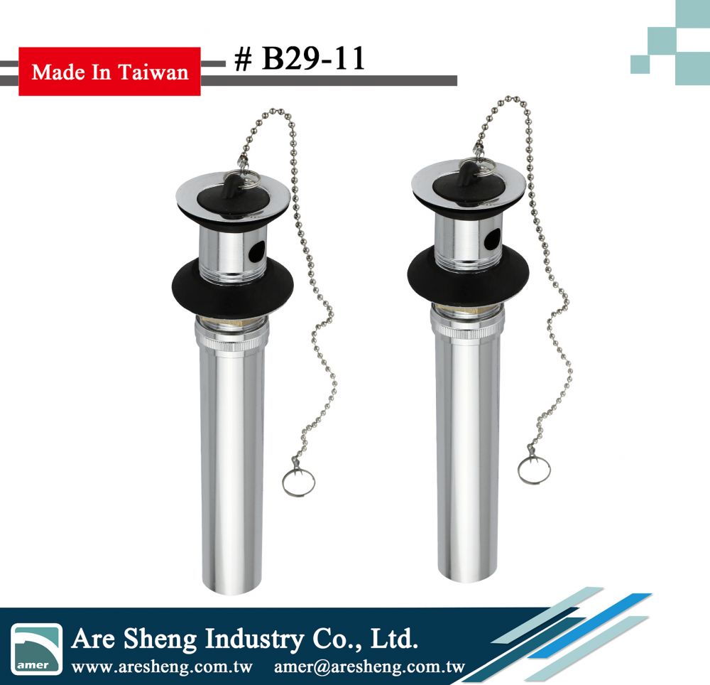 Brass PO Plug with Overflow and Chain Wholesale Are Sheng