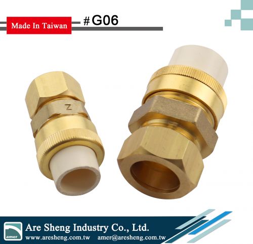 genova transition union slip x brass compression 1/2 and 3/4 inch