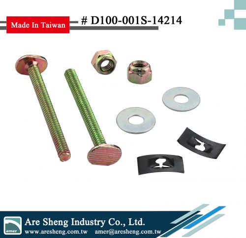 D100-001S-14214- toilet closet steel bolt set