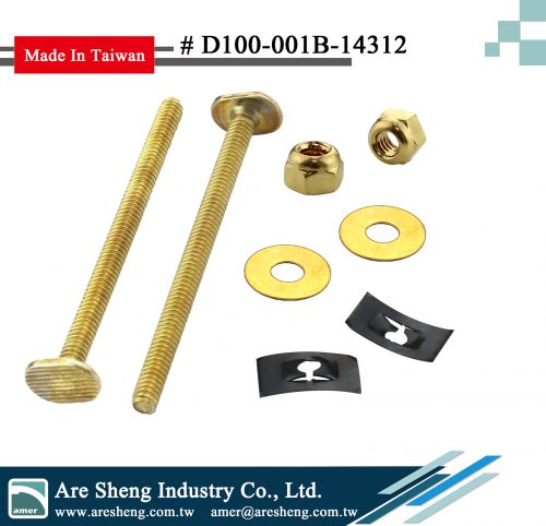 D100-001B-14312- toilet closet bolt set