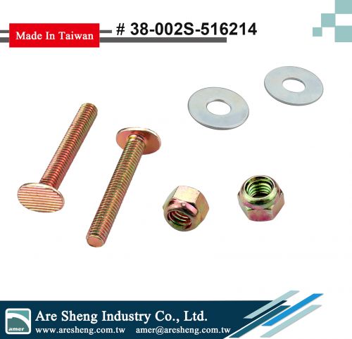 38-002S-516214- brass toilet closet bolt set