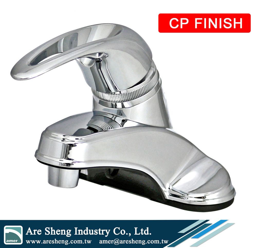Single Loop handle 4 in centerset RV/mobile home plastic bathroom faucet  without pop up