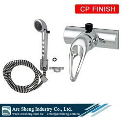 4 inch Wall-Mount Valve With Handheld Shower Set