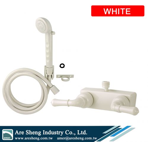 4 inch Centerset Wall-Mount Valve With Handheld Shower Set