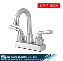 Non-Metallic deck-mount swivel bar faucet