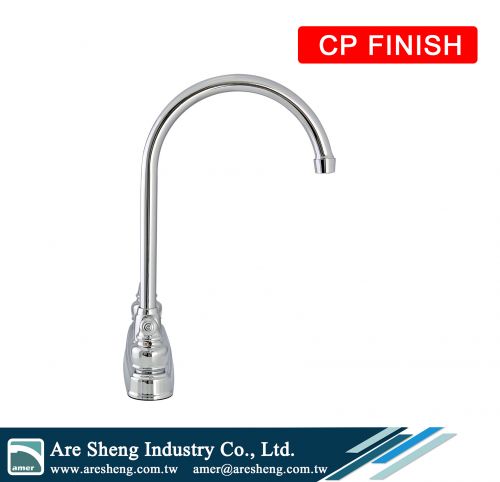 Non-Metallic 8-inch deck-mount swivel kitchen faucet
