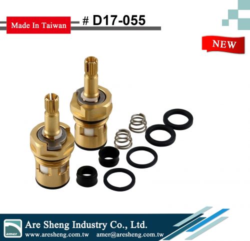 D17-055 Fits A.S. 994053-0070A bath and kitchen brass cartridge with o-rings, seats and springs