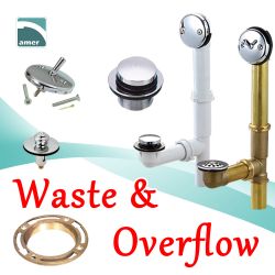 Bathtub waste and overflow - drainage kits–Are Sheng